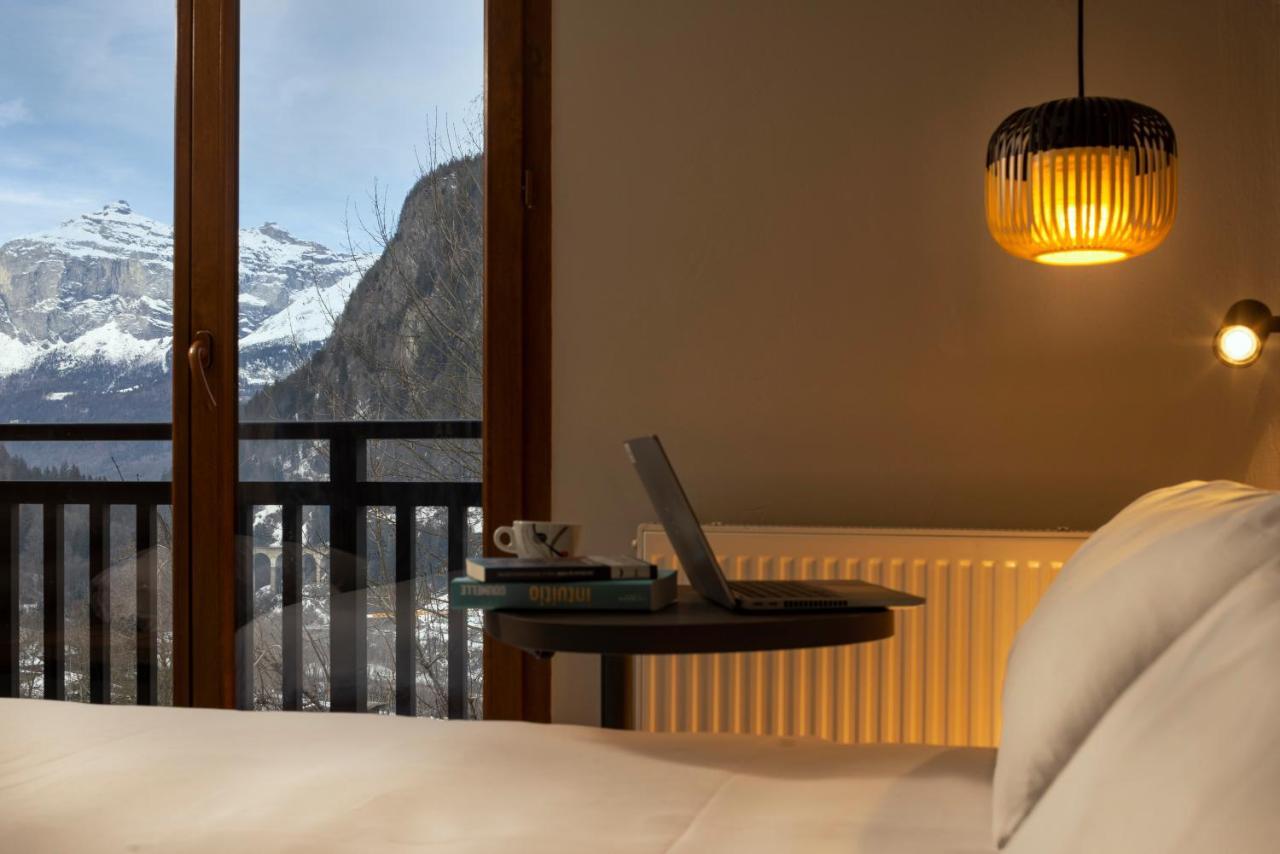 Hôtel Les Mélèzes Les Houches Esterno foto
